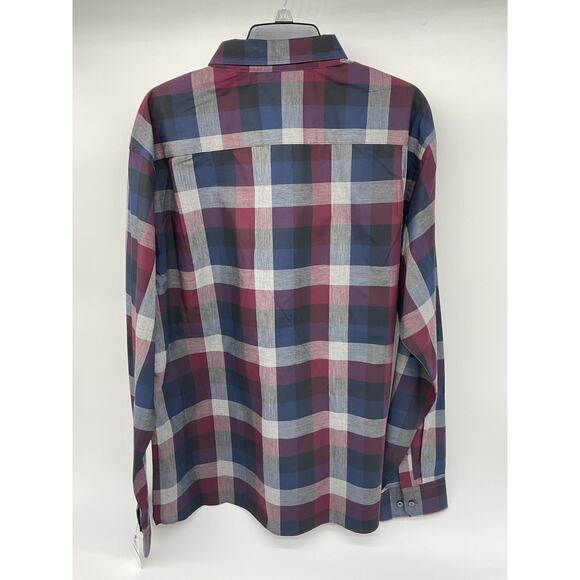 Van Heusen Men’s Never Tuck Long Sleeve Button-Down Shirt – Size 18–18.5 - Picture 6 of 8